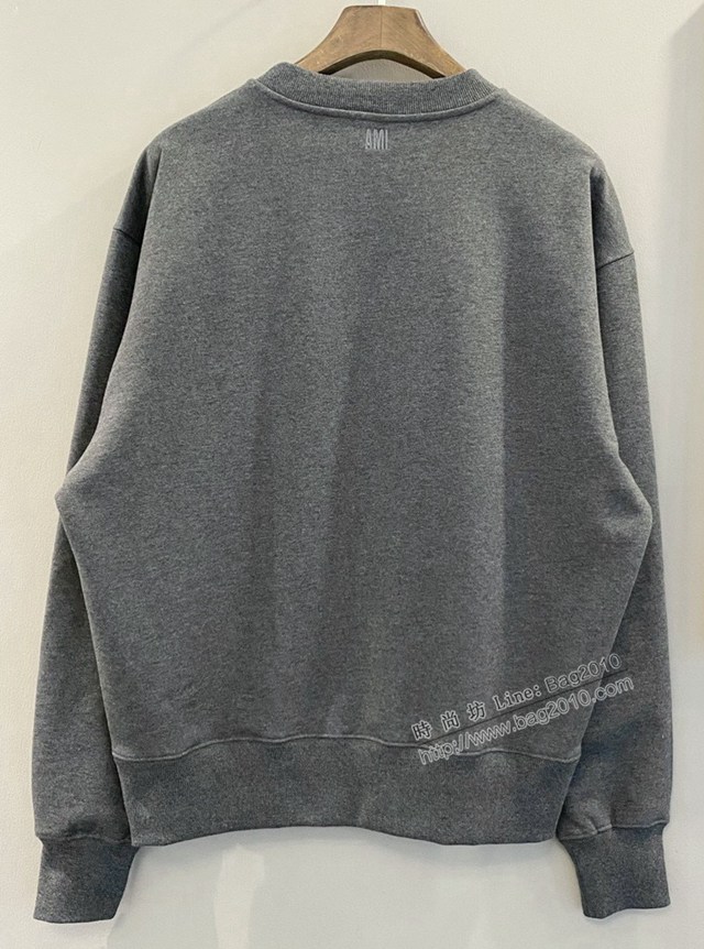 Ami專櫃2023FW新款章仔刺繡圓領衛衣 男女同款 tzy3029